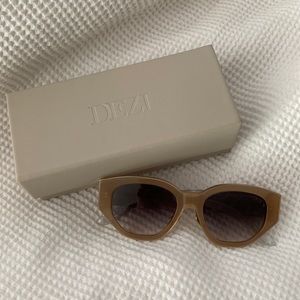 Dezi Sunglasses - “Charge It” Naked Pearl/Smoke Faded
